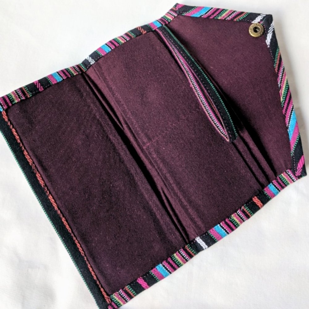Traditional Artisan Woven Thai Folding Wallet - Picture 4 of 5
